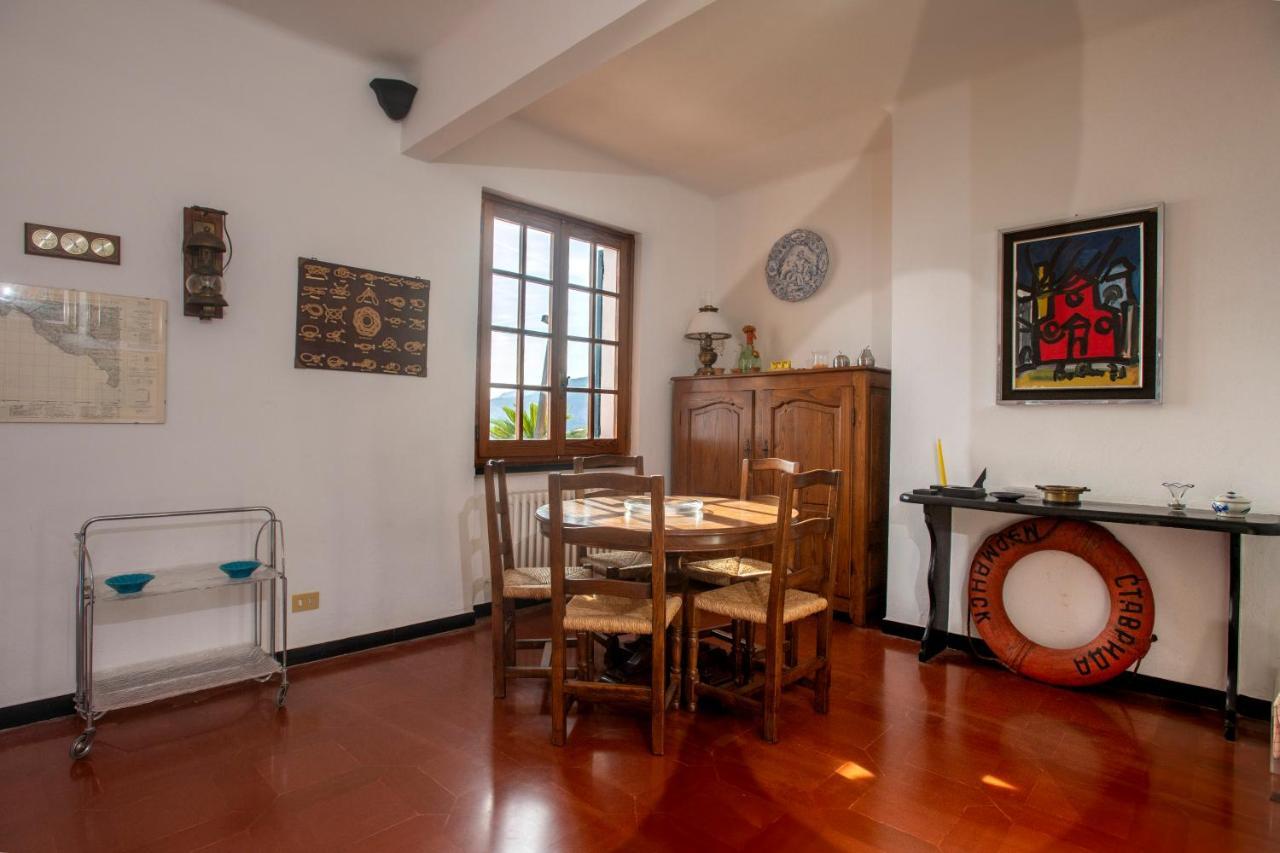 080 - La Villa Storica Il Vigneto 45B, Terrazza Sul Mare - Parcheggio Privato Gratis Moneglia Dış mekan fotoğraf