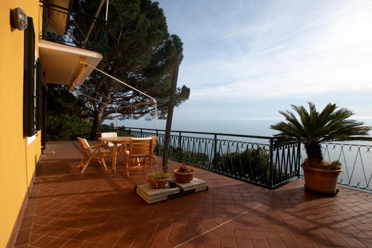 080 - La Villa Storica Il Vigneto 45B, Terrazza Sul Mare - Parcheggio Privato Gratis Moneglia Dış mekan fotoğraf