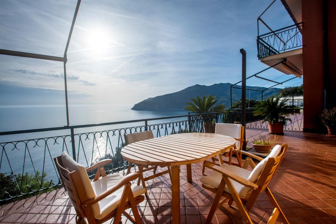 080 - La Villa Storica Il Vigneto 45B, Terrazza Sul Mare - Parcheggio Privato Gratis Moneglia Dış mekan fotoğraf