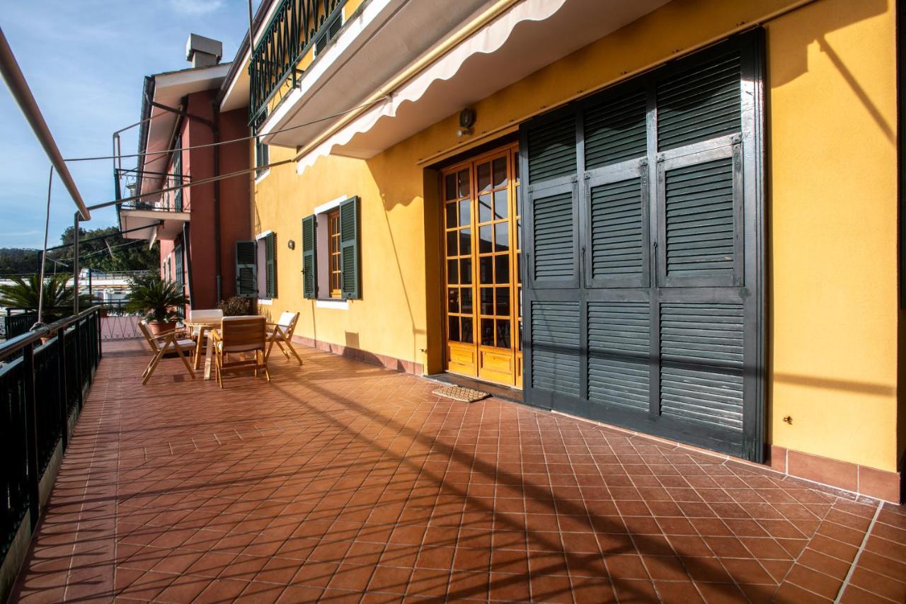 080 - La Villa Storica Il Vigneto 45B, Terrazza Sul Mare - Parcheggio Privato Gratis Moneglia Dış mekan fotoğraf