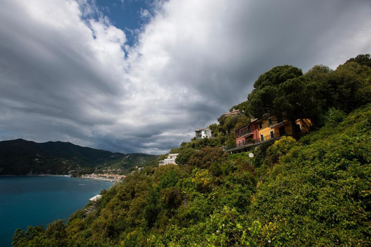 080 - La Villa Storica Il Vigneto 45B, Terrazza Sul Mare - Parcheggio Privato Gratis Moneglia Dış mekan fotoğraf