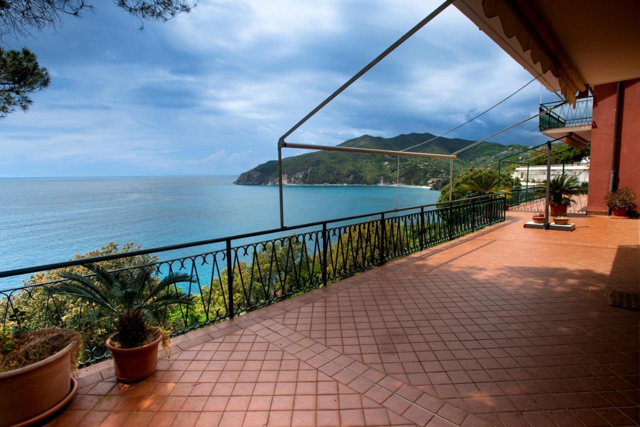 080 - La Villa Storica Il Vigneto 45B, Terrazza Sul Mare - Parcheggio Privato Gratis Moneglia Dış mekan fotoğraf