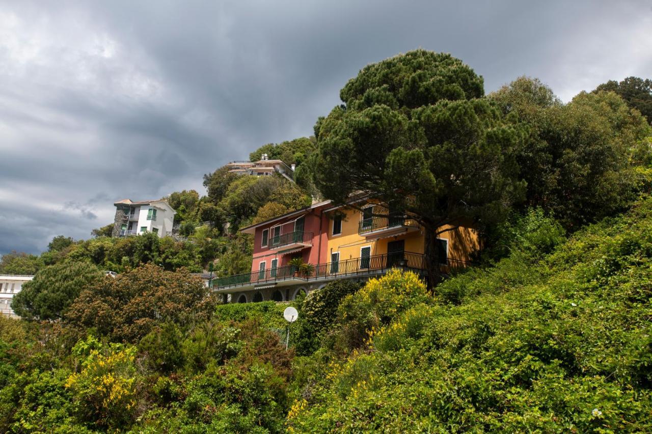 080 - La Villa Storica Il Vigneto 45B, Terrazza Sul Mare - Parcheggio Privato Gratis Moneglia Dış mekan fotoğraf