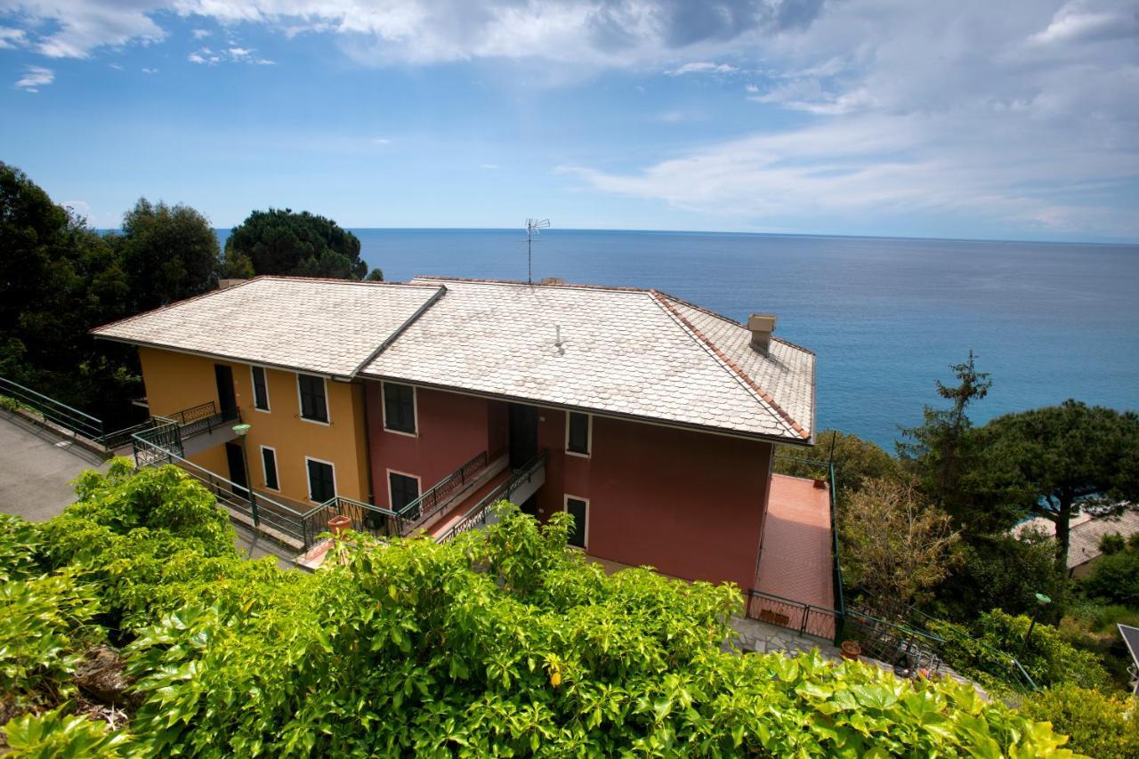 080 - La Villa Storica Il Vigneto 45B, Terrazza Sul Mare - Parcheggio Privato Gratis Moneglia Dış mekan fotoğraf