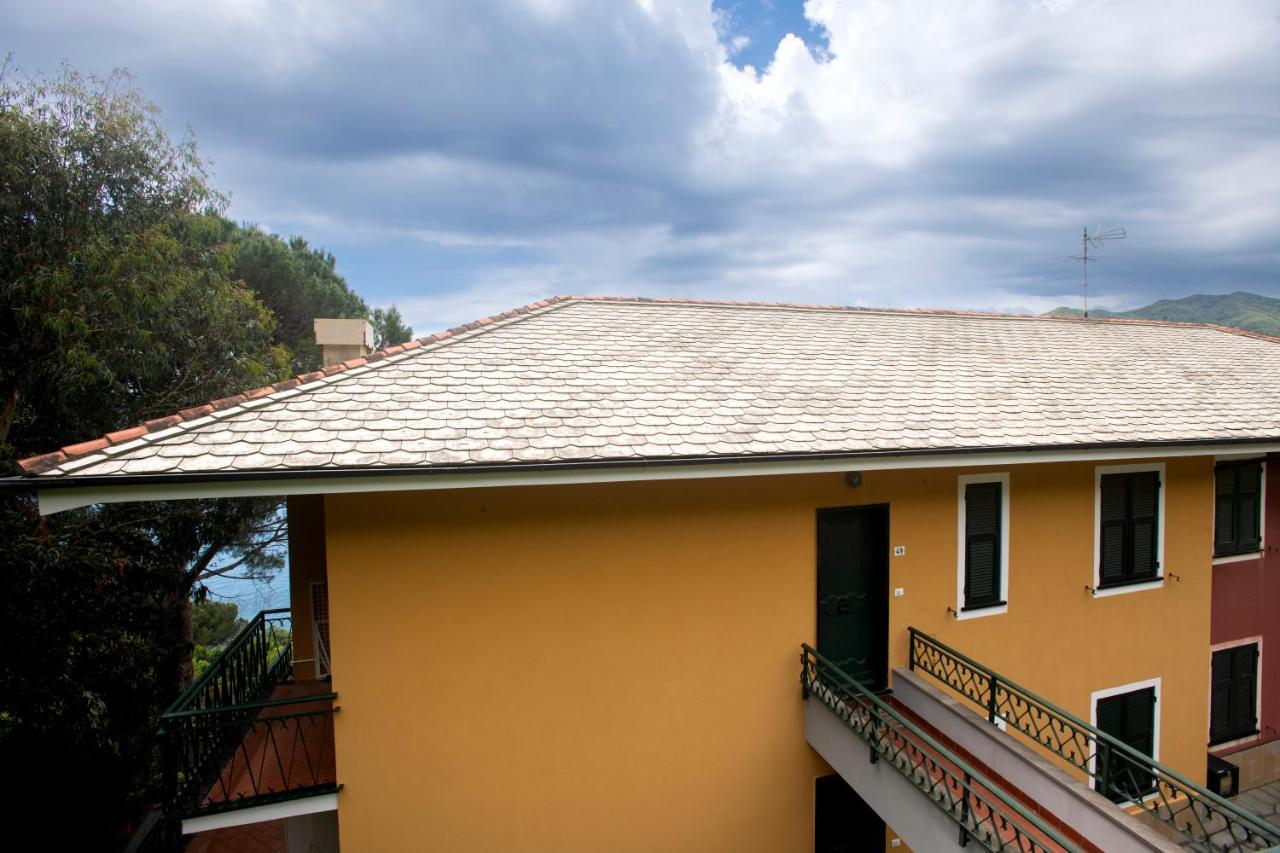 080 - La Villa Storica Il Vigneto 45B, Terrazza Sul Mare - Parcheggio Privato Gratis Moneglia Dış mekan fotoğraf